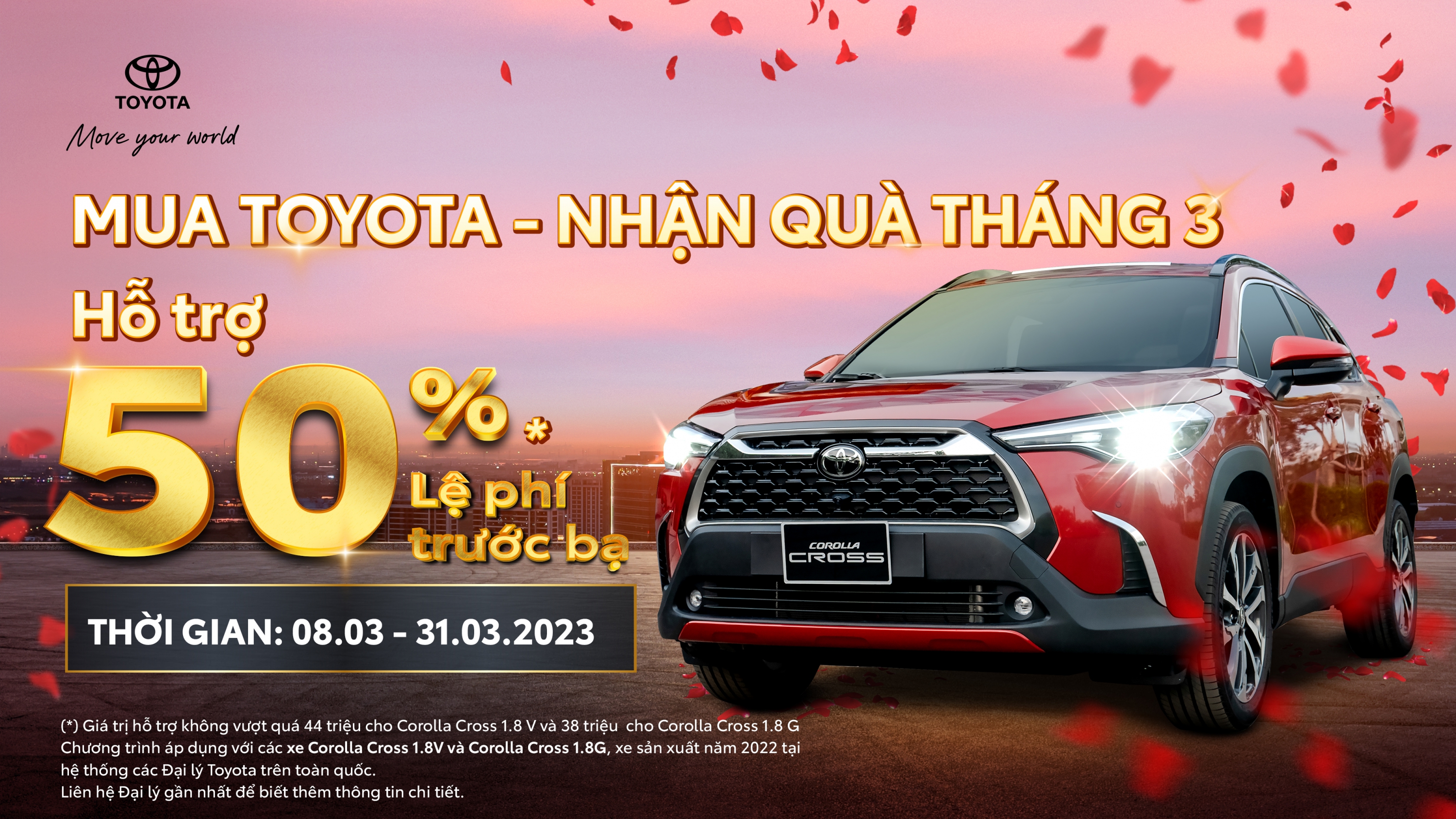 CHƯƠNG TRÌNH KHUYẾN MẠI DÀNH CHO KHÁCH HÀNG MUA XE CROSS T4/2023