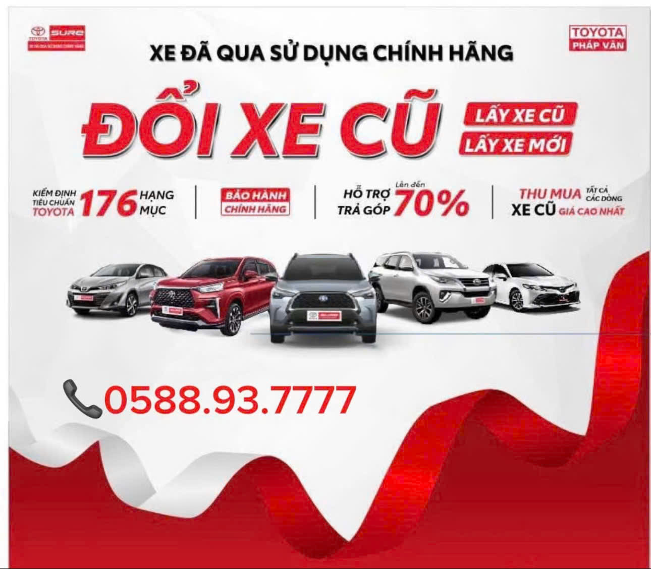 TOYOTA PHÁP VÂN THU MUA XE CŨ GIÁ CAO, CHẤT LƯỢNG
