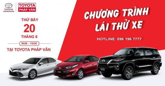 CHƯƠNG TRÌNH LÁI THỬ TẠI SHOWROOM VÀ NGÀY HỘI BÁN HÀNG ĐẶC BIỆT