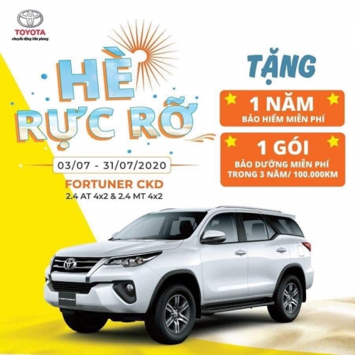 KHUYẾN MÃI CỰC LỚN CHO TOYOTA FORTUNER