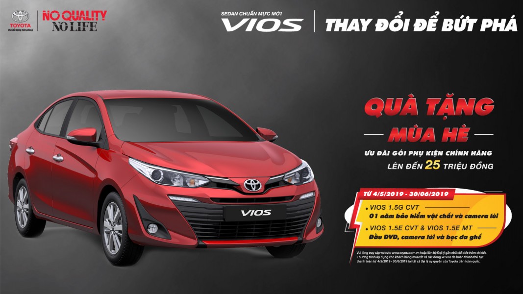 KHUYẾN MẠI MUA XE VIOS THÁNG 5,6